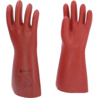 Elektriker-Schutzhandschuh mit mechanischen und thermischen Schutz, Größe 10, Klasse 1, rot
