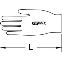 Überzieh-Handschuh für Elektriker-Schutzhandschuh, Größe 10