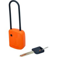 Absperr-Vorhängeschloss, orange, Verbundmaterial, 76 mm