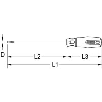 ERGOTORQUE VDE Schlitz-Schraubendreher, 4,5mm, 290mm
