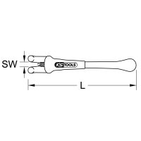 Gegenhalter mit Schutzisolierung,  0-15 mm