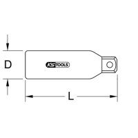 Reduzieradapter mit Schutzisolierung, 3/8"F x 1/4"M