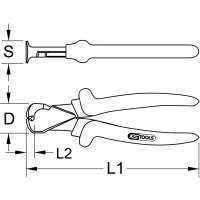 1000V Vornschneider, 160mm