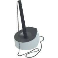 Kugelschreiberständer SALSA - Kette, lichtgrau-schwarz