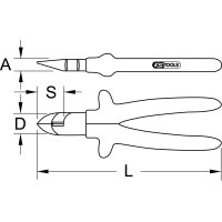 1000V Plombenzange, 160mm