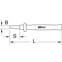 Abmantelungsmesser mit Schutzisolierung, 185mm