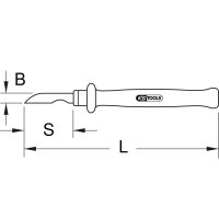 Kabel-Abisoliermesser mit Schutzisolierung, 200mm