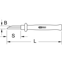 Kabelmesser mit Schutzisolierung, 200mm
