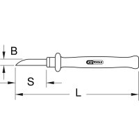 Kabel-Abisoliermesser mit Schutzisolierung, 200mm