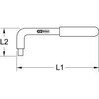 1/2" Winkel-Aufsteckschlüssel mit Schutzisolierung