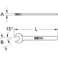 Maulschlüssel mit Schutzisolierung, 13mm