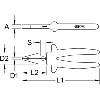 1000V Kombizange, 205mm