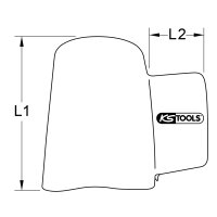 Abdeck- und Schutzhaube mit Schutzisolierung, 80 mm