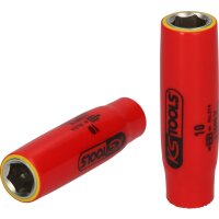 1/4" Stecknuss mit Schutzisolierung, 11mm, lang