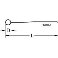 Suchspiegel mit Schutzisolierung, 58 mm, Normale Linse