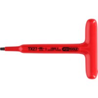 T-Griff-Torx-Stiftschlüssel mit Schutzisolierung, T27, 160 mm