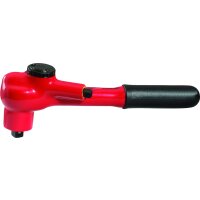 3/8" Umschaltknarre mit Schutzisolierung mit Verriegelungsmechanik, 32 Zahn