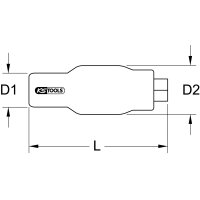 3/8" Festeingestellter Drehmomentbegrenzer mit Schutzisolierung, 12Nm