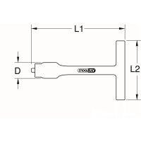3/8" Festeingestellter T-Griff-Drehmomentbegrenzer mit Schutzisolierung, 18Nm