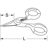 Universal-Werkstattschere, 140mm, rot