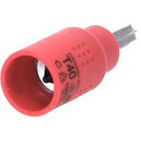 3/8" Isolierte Bit-Stecknuss Torx, T40, 60mm