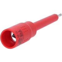 3/8" Isolierte Bit-Stecknuss Torx, T15, 122mm