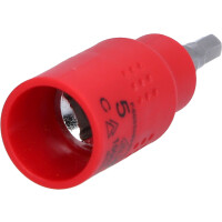 3/8" Isolierte Bit-Stecknuss Innensechskant, 5mm, 60mm lang