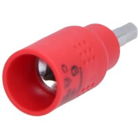 3/8" Isolierte Bit-Stecknuss Innensechskant, 6mm, 60mm lang