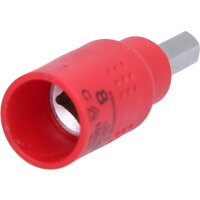 3/8" Isolierte Bit-Stecknuss Innensechskant, 8mm, 60mm lang