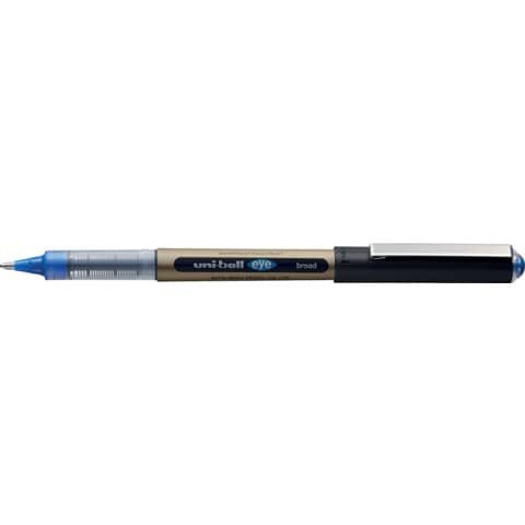 uni-ball eye broad Tintenroller gold 0,7 mm, Schreibfarbe: blau, 1 St.