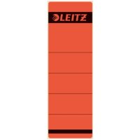 1642 Rückenschilder - Papier, kurz/breit, 10 Stück, rot
