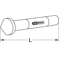 Bördelkonus, Ø 10-22mm, 150mm