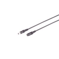DC-Verl&auml;ngerung, 2,5/5,5mm, DC-Stecker auf DC...