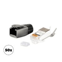 Stecker SET f&uuml;r Verlegekabel bis AWG 23 schwarz...