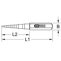 Universal-Stufenschlüssel, 5-stufig, 1/4"-5/8"