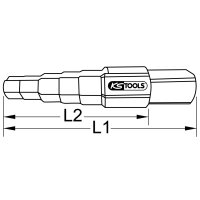 Universal-Stufenschlüssel, 6-stufig, 9,5-17mm