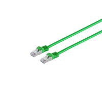 RJ45 Patchkabel m. CAT 7 Rohkabel  PIMF gr&uuml;n 0,25m