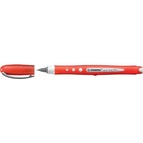 STABILO worker colorful Tintenroller 0,5 mm, Schreibfarbe: rot, 1 St.