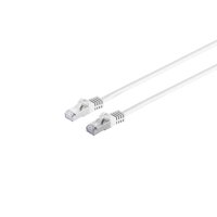 RJ45 Patchkabel m. CAT 7 Rohkabel  PIMF wei&szlig; 3m