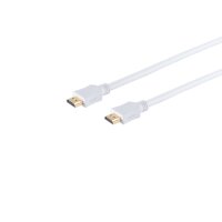 HDMI A-Stecker/HDMI A-Stecker verg. HEAC wei&szlig; 7,5m