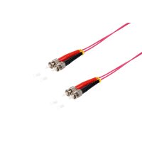 Duplex Patchkabel ST/ST 50/125&micro;, OM4 violett, 1m