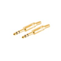 shiverpeaks®--Klinkenstecker Stereo 6,3mm, Metall, vergoldet--VE2