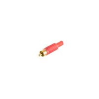 shiverpeaks&reg;--Cinchstecker - rot - vergoldet...