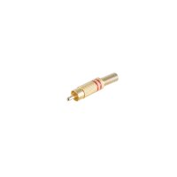 shiverpeaks&reg;--Cinchstecker Metall vergoldet, 6mm,...