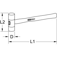 Nylonhammer, 200g