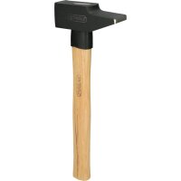 Schlosserhammer, Hickory-Stiel, französische Form, 1000g