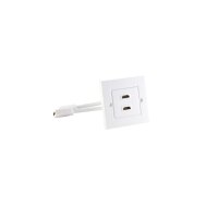 shiverpeaks&reg;--HDMI Wanddose 2xHDMI Buchse mit...