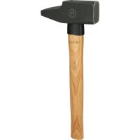 Schlosserhammer, Hickory-Stiel, französische Form,...