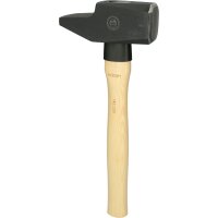 Schlosserhammer, Hickory-Stiel, französische Form,...