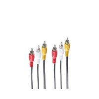 shiverpeaks®--Video Cinch Kabel-3 Cinchstecker auf 3 Cinchstecker, 1xVideo, 2xAudio, 10m